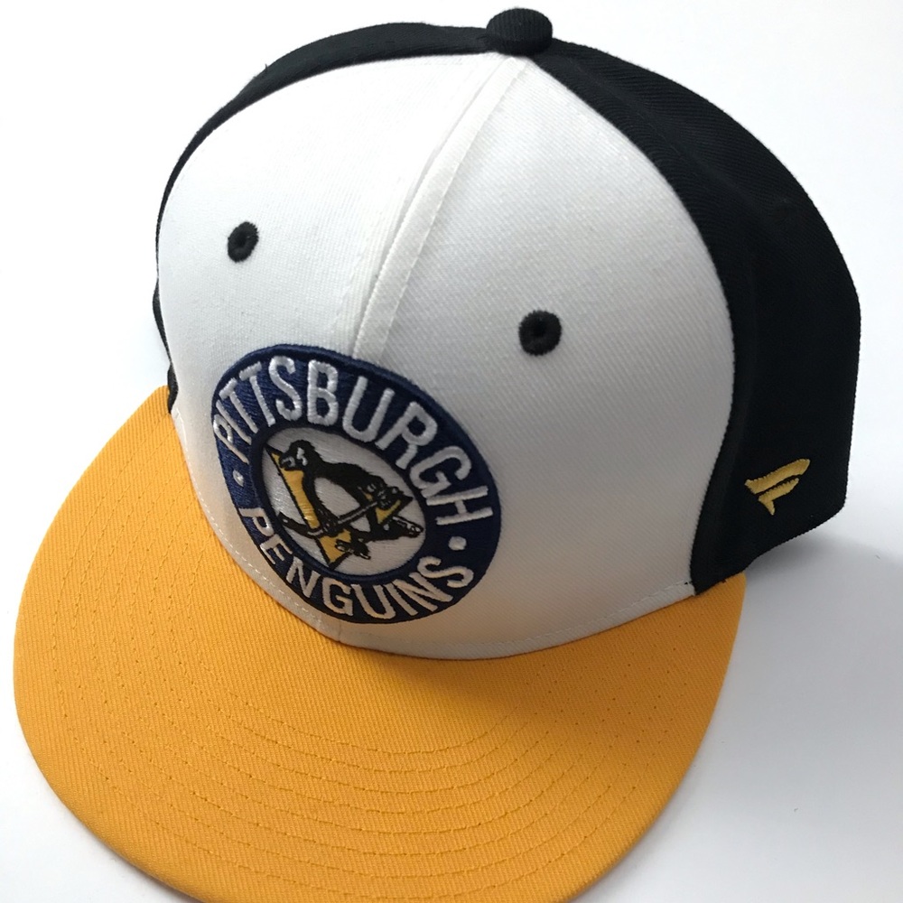 🏒 NHL Pittsburgh Penguins Fanatics SnapBack OSFA hat cap 🧢 vintage design